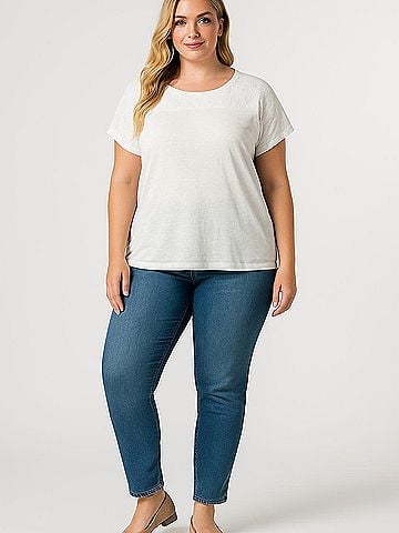 Jones New York Signature Short Sleeve Top (view 2)
