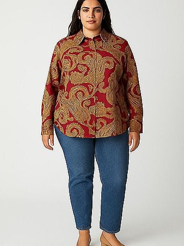 Jones New York Signature Long Sleeve Blouse (view 2)