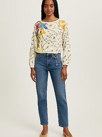 Tiny 3/4 Sleeve Blouse (view 2)
