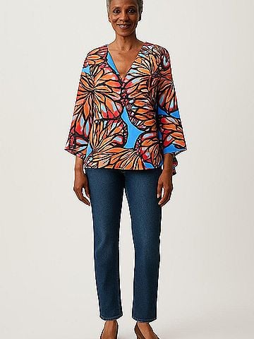 Crosby by Mollie Burch 3/4 Sleeve Blouse (view 2)