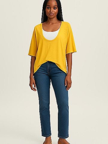 Blue Life 3/4 Sleeve Top (view 2)
