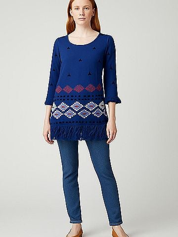 Floreat 3/4 Sleeve Top (view 2)