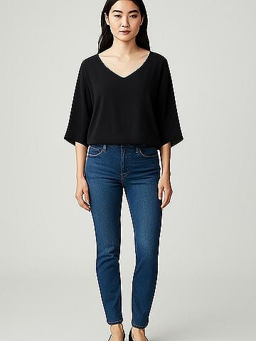 Joseph Ribkoff 3/4 Sleeve Blouse (view 2)