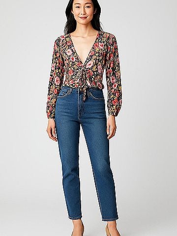 Majorelle Long Sleeve Blouse (view 2)
