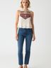 Saylor 100% Cotton White Ivory Sleeveless Blouse Size S - photo 2