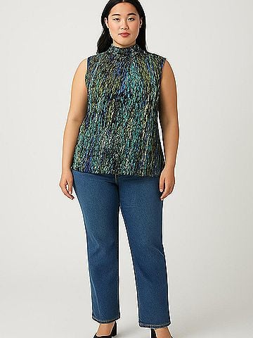 Anne Klein Sleeveless Blouse (view 2)
