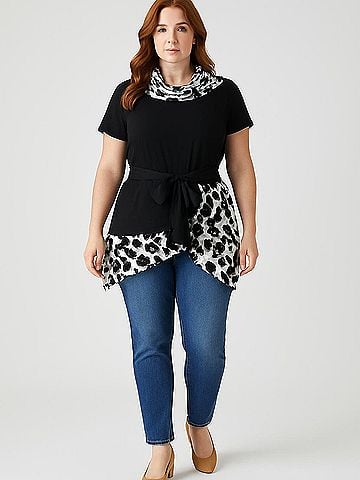 Joseph Ribkoff Short Sleeve Blouse (view 2)