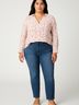 Velvet Heart 100% Rayon Hearts Red 3/4 Sleeve Blouse Size XL - photo 2