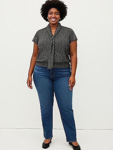 Apt. 9 Short Sleeve Blouse (view 2)