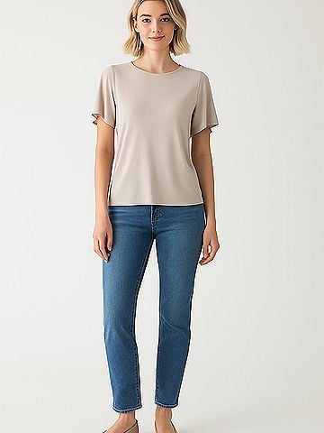 T Tahari Short Sleeve Blouse (view 2)