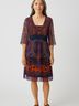ETRO 100% Silk Paisley Purple Casual Dress Size EU (IT) 38 / US 2 - photo 2