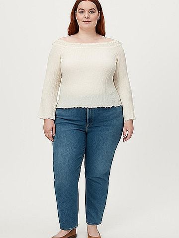 New York & Company 3/4 Sleeve Top (view 2)