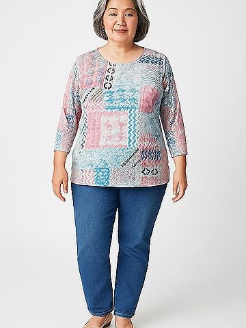 Allison Daley 3/4 Sleeve Blouse (view 2)