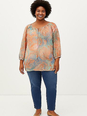 Lauren Jeans Co. 3/4 Sleeve Blouse (view 2)