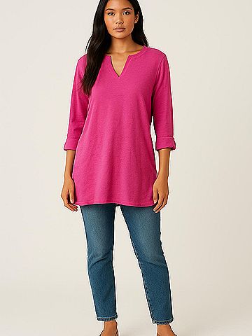 Chico's 3/4 Sleeve Top (view 2)