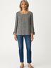 Ann Taylor LOFT Outlet Gray Long Sleeve Blouse Size M - photo 2