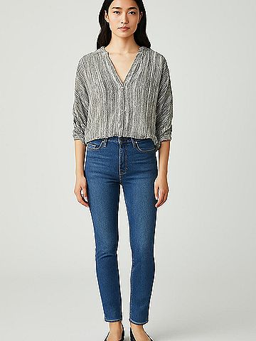 Cloth & Stone 3/4 Sleeve Blouse (view 2)