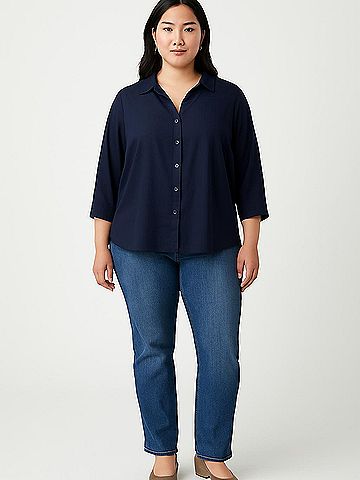 Prescott New York 3/4 Sleeve Blouse (view 2)