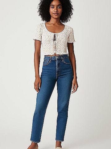 LA Hearts Short Sleeve Blouse (view 2)