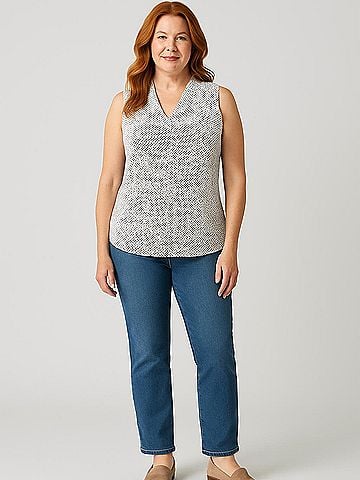 Adrianna Papell Sleeveless Blouse (view 2)