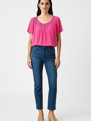 PREMISE Short Sleeve Blouse (view 2)