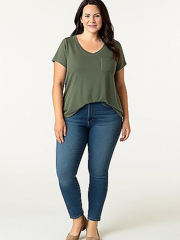 Cable & Gauge Short Sleeve Top (view 2)