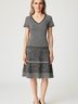 Nanette Lepore Houndstooth Gray Casual Dress Size S - photo 2
