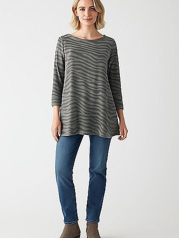 Cable & Gauge 3/4 Sleeve Top (view 2)