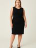 David Meister 100% Polyester Solid Black Cocktail Dress Size 14 - photo 2