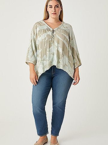 Young Fabulous & Broke 3/4 Sleeve Blouse (view 2)