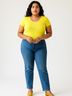 Doncaster Collection Yellow Short Sleeve Top Size L - photo 2