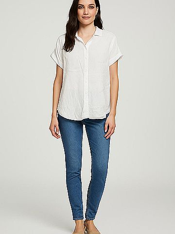 BeachLunchLounge Short Sleeve Blouse (view 2)