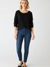 Gap Black 3/4 Sleeve Top Size S - photo 2