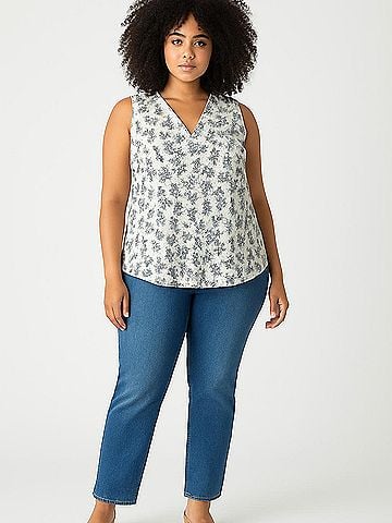 Adrianna Papell Sleeveless Blouse (view 2)