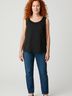 Adrian Jordan Black Sleeveless Blouse Size 24 waist - photo 2