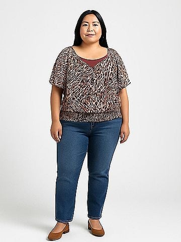 Apt. 9 Short Sleeve Blouse (view 2)