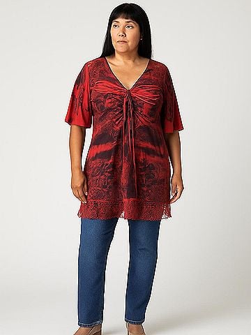 One World Short Sleeve Blouse (view 2)