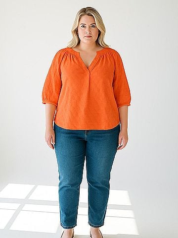 Crown & Ivy 3/4 Sleeve Blouse (view 2)