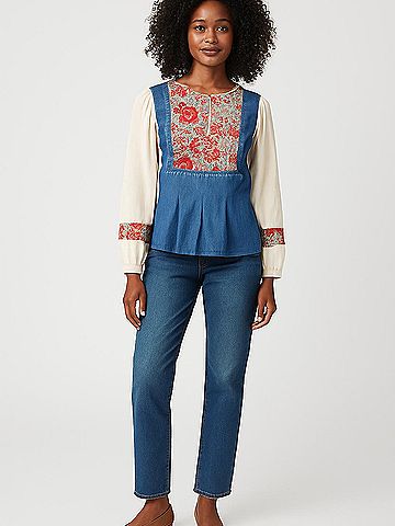 Tiny 3/4 Sleeve Blouse (view 2)