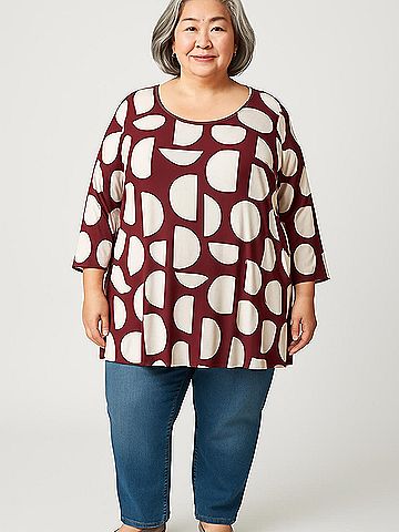Ellos 3/4 Sleeve Blouse (view 2)