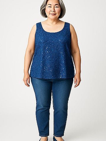 R&M Richards Sleeveless Blouse (view 2)