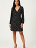 Tanya Taylor 100% Silk Polka Dots Black Casual Dress Size 4 - photo 2