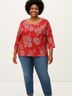 JM Collection Red 3/4 Sleeve Blouse Size XXL - photo 2