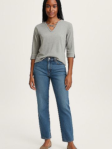 BeachLunchLounge 3/4 Sleeve Top (view 2)