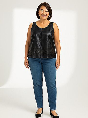 Scoop Sleeveless Blouse (view 2)