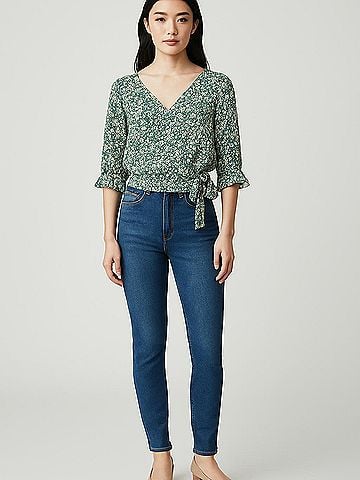Sienna Sky 3/4 Sleeve Blouse (view 2)