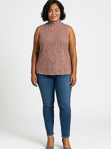 Cable & Gauge Sleeveless Blouse (view 2)