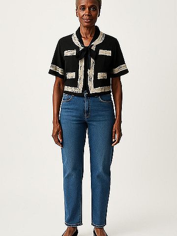 Moth Short Sleeve Blouse (view 2)