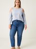 Prose & Poetry Silver 3/4 Sleeve Blouse Size L - photo 2