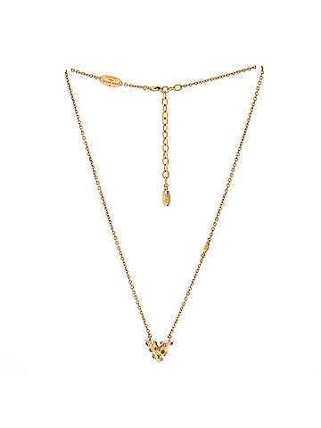 Louis Vuitton Essential V Planet Necklace Metal and Rhinestones (view 2)
